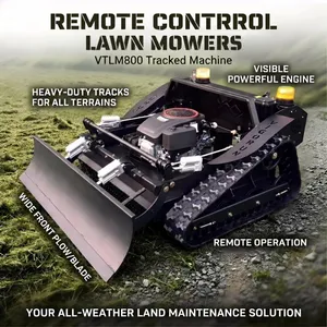 Vigorun VTLM800 Remote Control Electric Mower, Self-Locking Slope Safety Crawler Mower for Steep Slopes thumbnail-1
