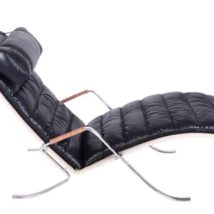 Wholesale FK87 Grasshopper Lounge Chair, 1968 Danish Replica Leather Chaise for Commercial & Residential Use OEM thumbnail-2
