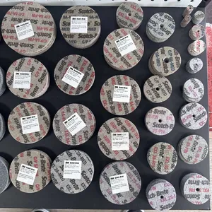 3M Scotch Brite EXL Unitized Wheel 2A MED 2*1/4*1/4Inch Deburring Wheel for CNC Edge Rounding, Removal of Minor Burrs thumbnail-1