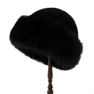 Winter Outdoor Fisherman Hat Faux Fur Plush Hat Thickened Warm Fashionable Exquisite Hat thumbnail-5
