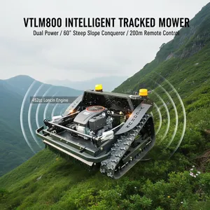 VTLM800 Electric Robot 800mm Tracked Remote Control 60 Degree Multifunctional Mower thumbnail-1