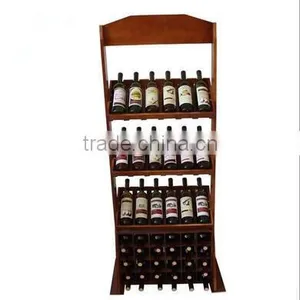 Wooden Wine Bottle Rack, Wine Display Shelf, Wholesale Wine Rack Wood thumbnail-1