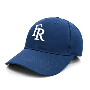 Wholesale High Quality Custom Logo 6 Panel Flat New Style Stretch Flex Fit Hats Fitted Caps thumbnail-5
