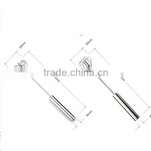 Stainless Steel Wire Manual Whisk Rotary Egg Beater Hand Push Egg Mixer Kitchen Gadgets Cooking Tools thumbnail-5