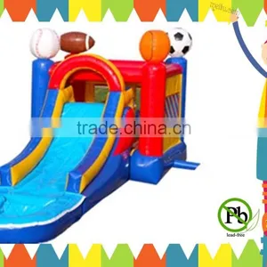 Inflatable Combo Bouncer House With Inflatable Water Slide thumbnail-1