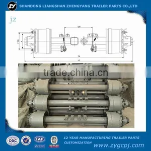 Semi-Trailer and Trailer Low-loader Axle thumbnail-1