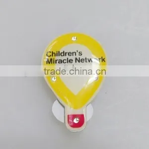 Promotional Bulb Shaped LED Blinking Light Lapel Pin Brooch for Party thumbnail-3