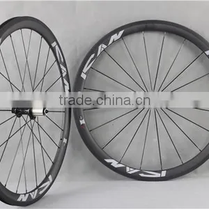 Wide Carbon Fiber Wheelset 40mm Carbon Clincher Wheelset W40C thumbnail-2