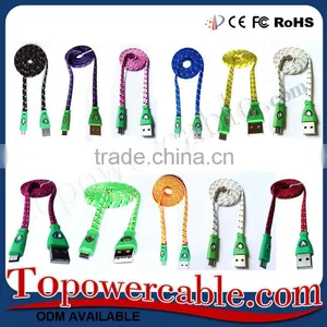 1M/2M3/M Long Usb Chargering Micro Usb Cord With Diamond For Samsung S7 thumbnail-1
