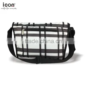600D Polyester Grid Pattern Shoulder Bag Own Design thumbnail-4