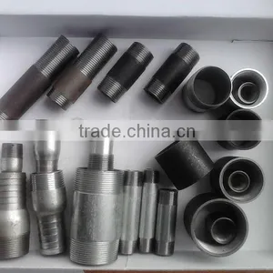 Zinc / Galvanized Carbon Steel Pipe Fittings Sch40 NPT Steel Nipples Pipe Nipples thumbnail-1