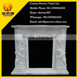 Fireplace Decoration With Boy Statue thumbnail-1