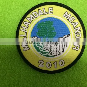 Round High Quality & Durable Logo Woven Patches thumbnail-2