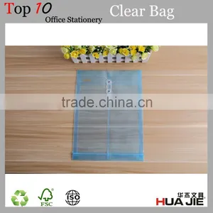 Plastic Clear A4 PP File Folder Bag With Button thumbnail-1