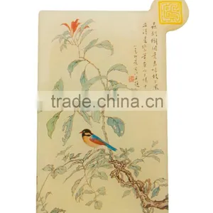 Women Chinese Element Newest Design Square Pocket Mirror With Packing thumbnail-1