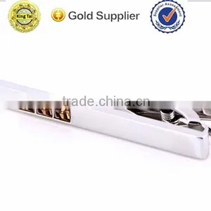 Trade Wholesale Promotional Cheap High Quality Custom Silver Metal Tie Clip Quality Choice thumbnail-4