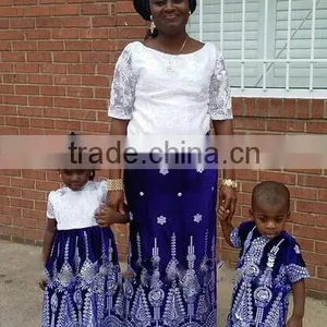 Hot Selling Beaded African George Wrapper Lace Fabrics, Fashion Raw Silk George GB005-11 thumbnail-1