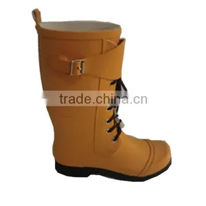 Ladies Long Custom Logo High Quality Cheap Rubber Boots thumbnail-1