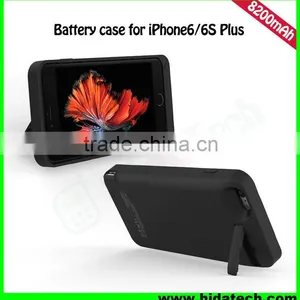 High Capacity 8200mah Backup Battery Pack Rechargeable Battery Case for Iphone 6s Case thumbnail-6