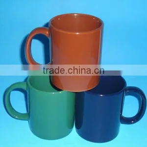 11oz Colored Glazed Ceramic Mug thumbnail-1