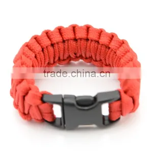 2016 Army Survival 550 Parachute Cord Bracelet With Plastic Buckle for Outdoor Survival thumbnail-2