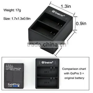 For Gopro Battery Charger With Smatree Logo Hot Sale thumbnail-1