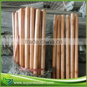 Hot Selling Handle With Varnished Wooden Broom Stick Mop Rod thumbnail-1