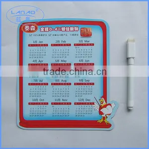 Calendar Promotion Fridge Magnet With Marker Pen thumbnail-2