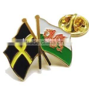 Lapel Pins, Patriotic Lapel Pins, National Cross Flag Lapel Pin Badge thumbnail-1