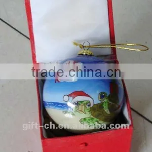 Inside Painted Glass Ball for Christmas Decoration thumbnail-1