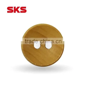 SKS 2-holes Custom Round Wood Shirt Buttons thumbnail-1