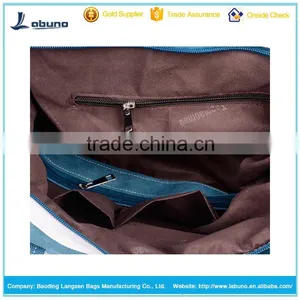 Women's Canvas Crossbody Messenger Handbag Tote Weekender Bag thumbnail-4