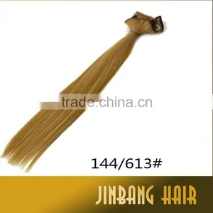 Fast Wholesale 22inch 130g Following Silky Straight Synthetic Hair Two Clips Hair Extension thumbnail-4