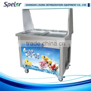 Cooling Faster Flat Pan Rolled Fried Ice Cream Machine thumbnail-1