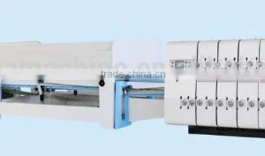 Fully Automatic Inline Flexo Printing Slotting Die Cutter With Inline Folder Gluer Bundler Machine thumbnail-1