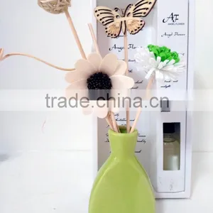 Green Ceramic Flower Fragrance Diffuser For Wholesale thumbnail-1