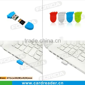 Foot Shape Promotional Gifts Micro sd Card Reader thumbnail-1