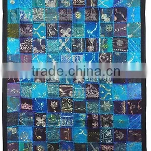 Indian Hand Embroidered Cotton Tapestries Wall Hanging Tapestry / Wall Hanging thumbnail-1