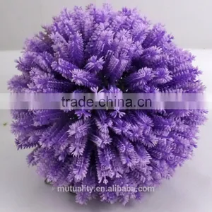 Factory Price Purple Artificial Flower Ball Plastic Flower for Interior Decoration thumbnail-1