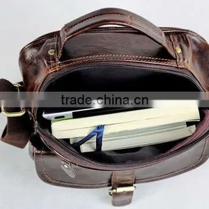 2016 Factory Price Briefcase Retro Leather Briefcase Men's Travel Briefcase thumbnail-4