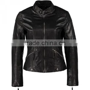 Pakistan Ladies Leather Jacket Price , Ladies Leather Jacket in Sialkot , Cheap Faux Leather Jacket for Women thumbnail-1