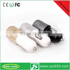 High Quality Promotional Wholesale 2.1A Metal Mini Dual Port Car Charger thumbnail-6