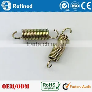 Custom Gold Color Tension Spring With Double Hook, Tension Spring Manufacturer thumbnail-3