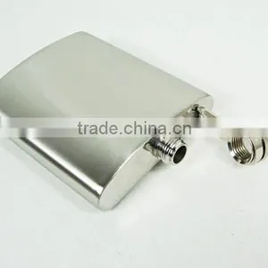 2 - 6 oz Metal Body Material Hip Flask thumbnail-3
