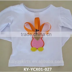 Solid Color Basic Anti-wrinkle Clothes Cartoon Organic Cotton T-shirts thumbnail-5