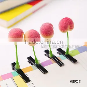 Fashion Jewelry Novelty Flower Fruit Cherry Hair Clips for Antenna Grass Hair Clip Design thumbnail-3