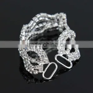 Five Parts Hot Bling Diamonde Bikini Silver Rhinestone Connectors Made in China B01721Y thumbnail-4