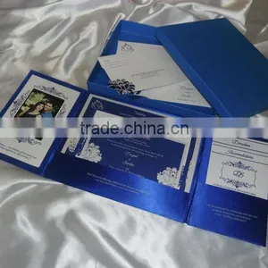 Wedding Invitation Folios With Custom Printed Inserts for Wedding Cards, Rsvp Cards and Envelopes and Thank You Cards thumbnail-1