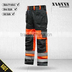 ANSI/ISEA 107 /EN20471 NORTHCAPE Mens High Visibility Work Trousers thumbnail-1