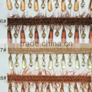 [YZLACE] Tassels Lace Curtains Wholesale 10088 thumbnail-2
